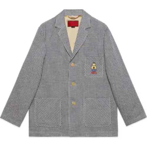 GUCCI Love Parade Jackets & Coats Men's Gray