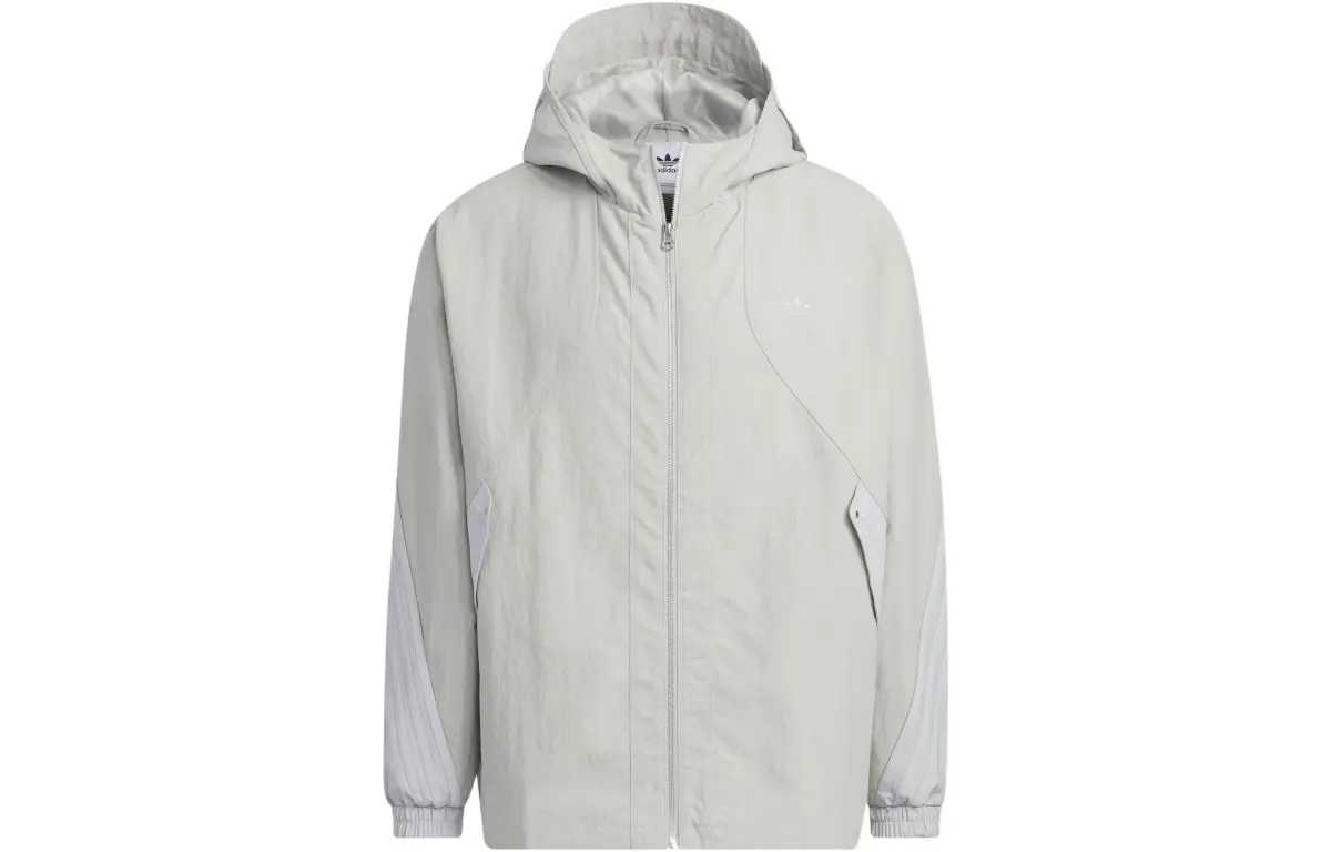 Adidas Jackets Men's Gray Hooded Moderate Other