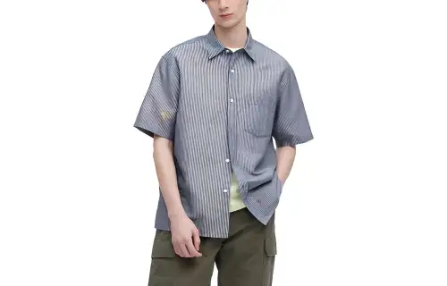 UNIQLO Shirts Men's Dark Blue Moderate Other