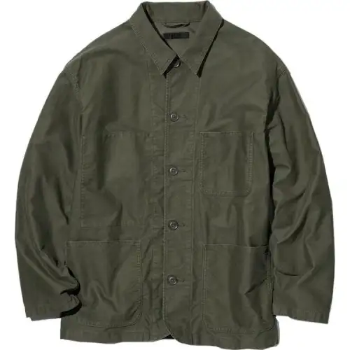 UNIQLO Jackets Men's Olive Lapel Moderate Other