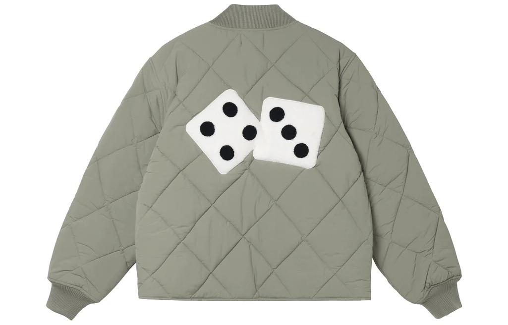 Мужская куртка Stussy Dice Quilted Liner Jacket (черная)