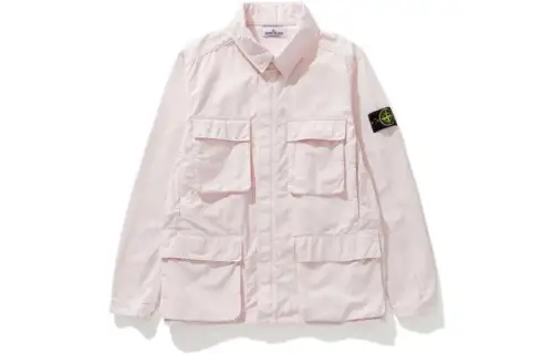 STONE ISLAND Jackets Men's Pink Lapel Moderate Other
