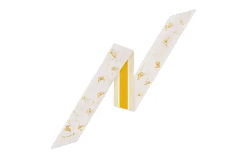 DIOR Silk Scarves Women's Yellow