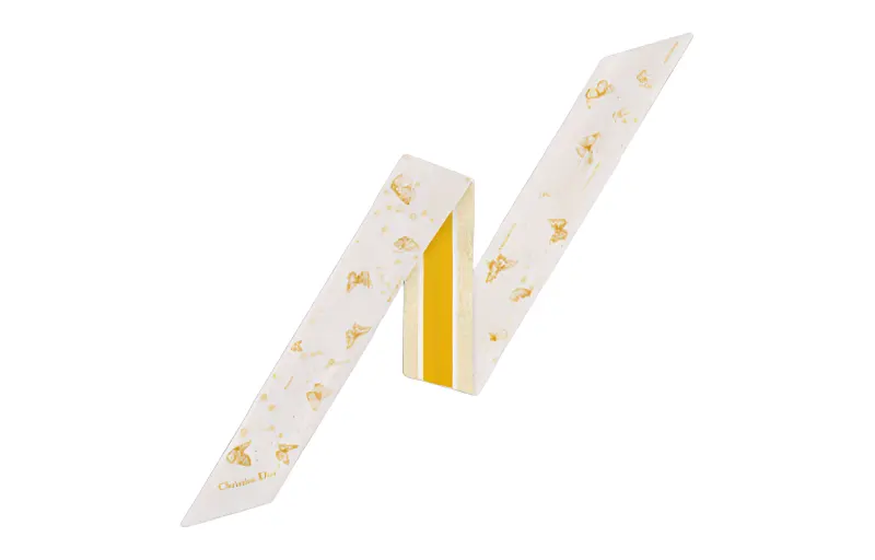 DIOR Silk Scarves Women's Yellow