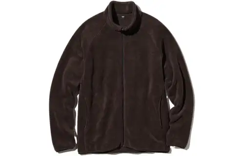 UNIQLO Jackets Unisex Brown Black Stand Collar Moderate Other