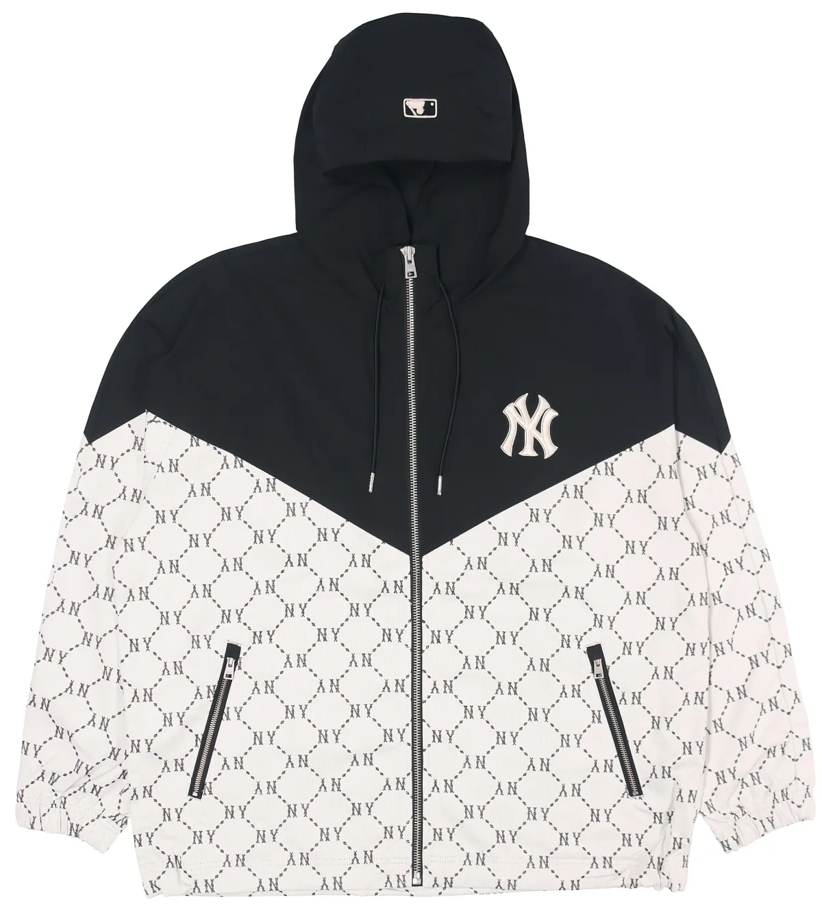 MLB Jackets Unisex Black Hooded (Non-detachable) Moderate Straight Fit