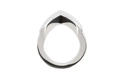 Bottega Veneta Point Rings Unisex Silver