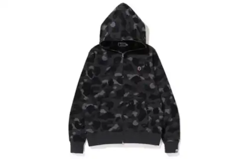 Bape Color Camo Thermal Full Zip Hoodie