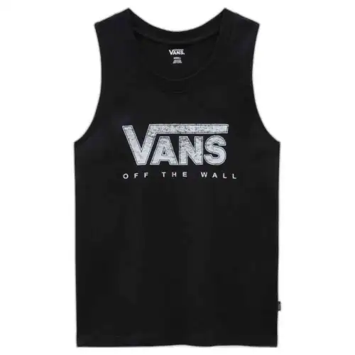 Vans Tank Tops Men's Black Crew Neck Moderate