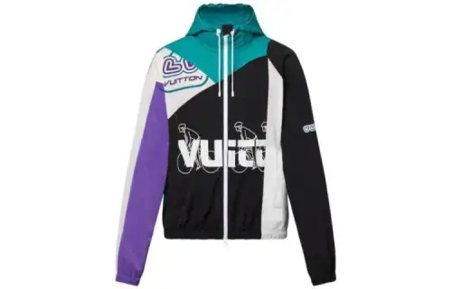 LOUIS VUITTON Pre Owned 2022 Logo print Windbreaker