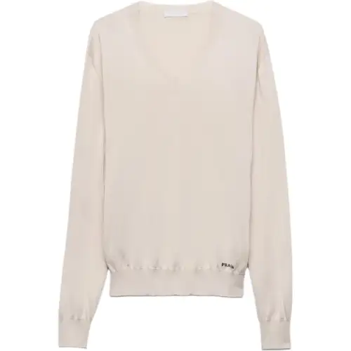 PRADA SS25 Knitwear Men's Beige