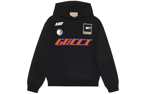 GUCCI Sweatshirts Men's Black Hooded Moderate Other