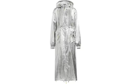 Adidas Originals IVY PARK Jackets Unisex Silver Hooded Moderate Straight Fit