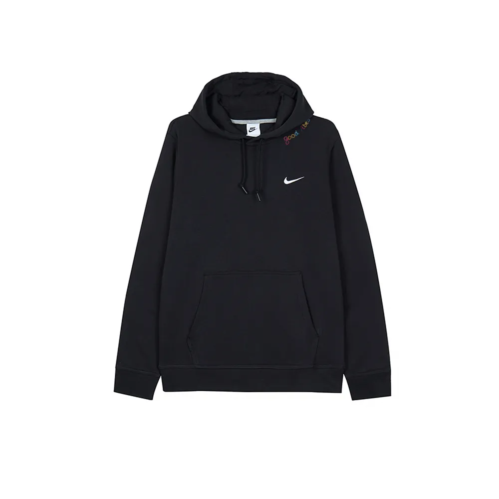 Nike Sweatshirts Men's Black Hooded Moderate Straight Fit