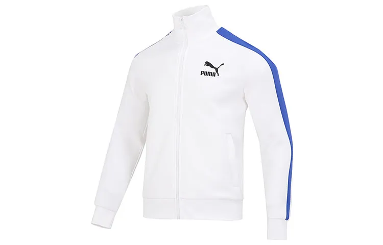PUMA Jackets Men's White Stand Collar Moderate Other