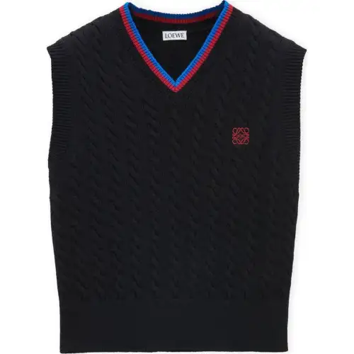 LOEWE SS25 Women's Pre Selection Collection Tank Top Men's Black