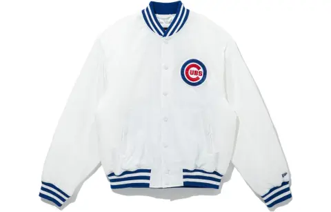 New Era Jackets Unisex White Baseball Collar Moderate Other