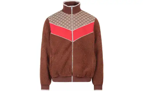 GUCCI Gg Monogram Pattern Zip Up Jacket