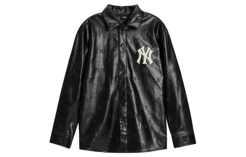 MLB New York Yankees Jackets Men's Black Lapel Moderate Other