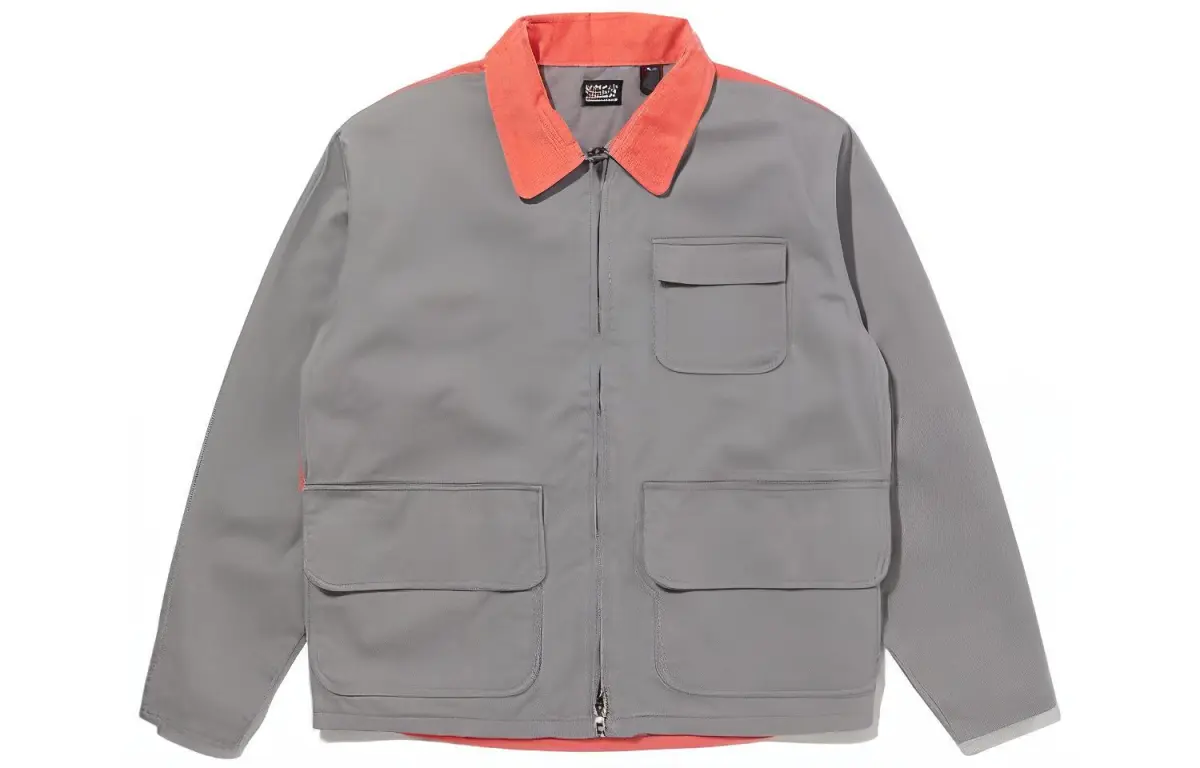 Levi's Jackets Men's Gray Lapel Moderate Straight Fit