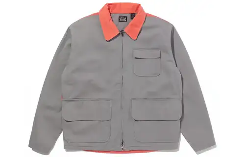 Levis Jackets Men's Gray Lapel Moderate Other