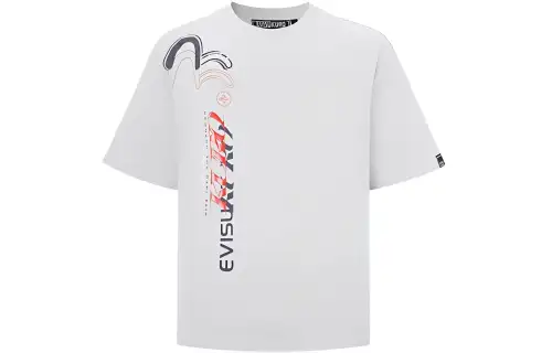 EVISU T Shirts Men's Crew Neck Moderate Straight Fit
