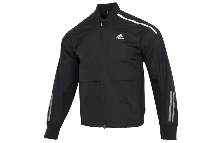 Adidas Jackets Men's Black Baseball Collar Moderate Other