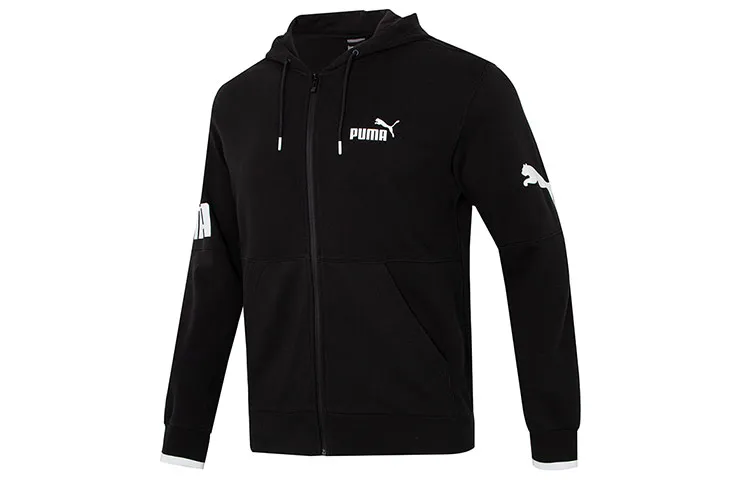 PUMA Jackets Men's Black Hooded (Non-detachable) Moderate