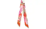 HERMES Scarves Women's Orange Peach Pink
