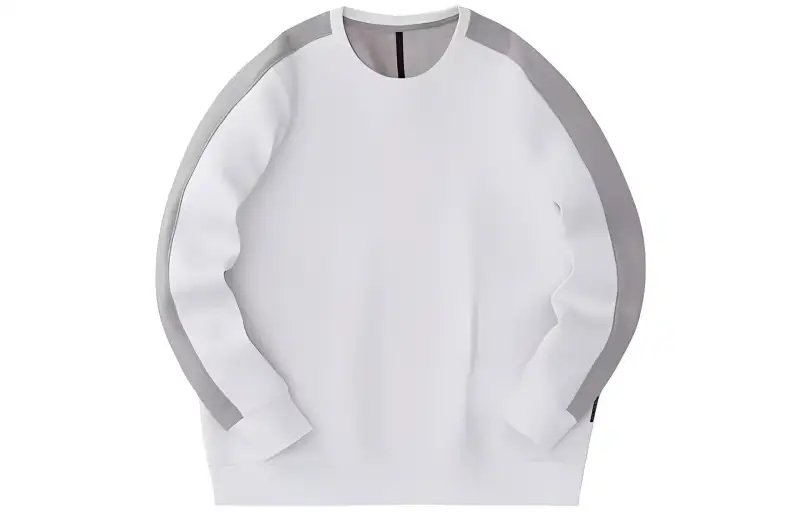 ANTA Variety Training Collection Sweatshirts Men's Pure Tea White Crew Neck Thickened Regular