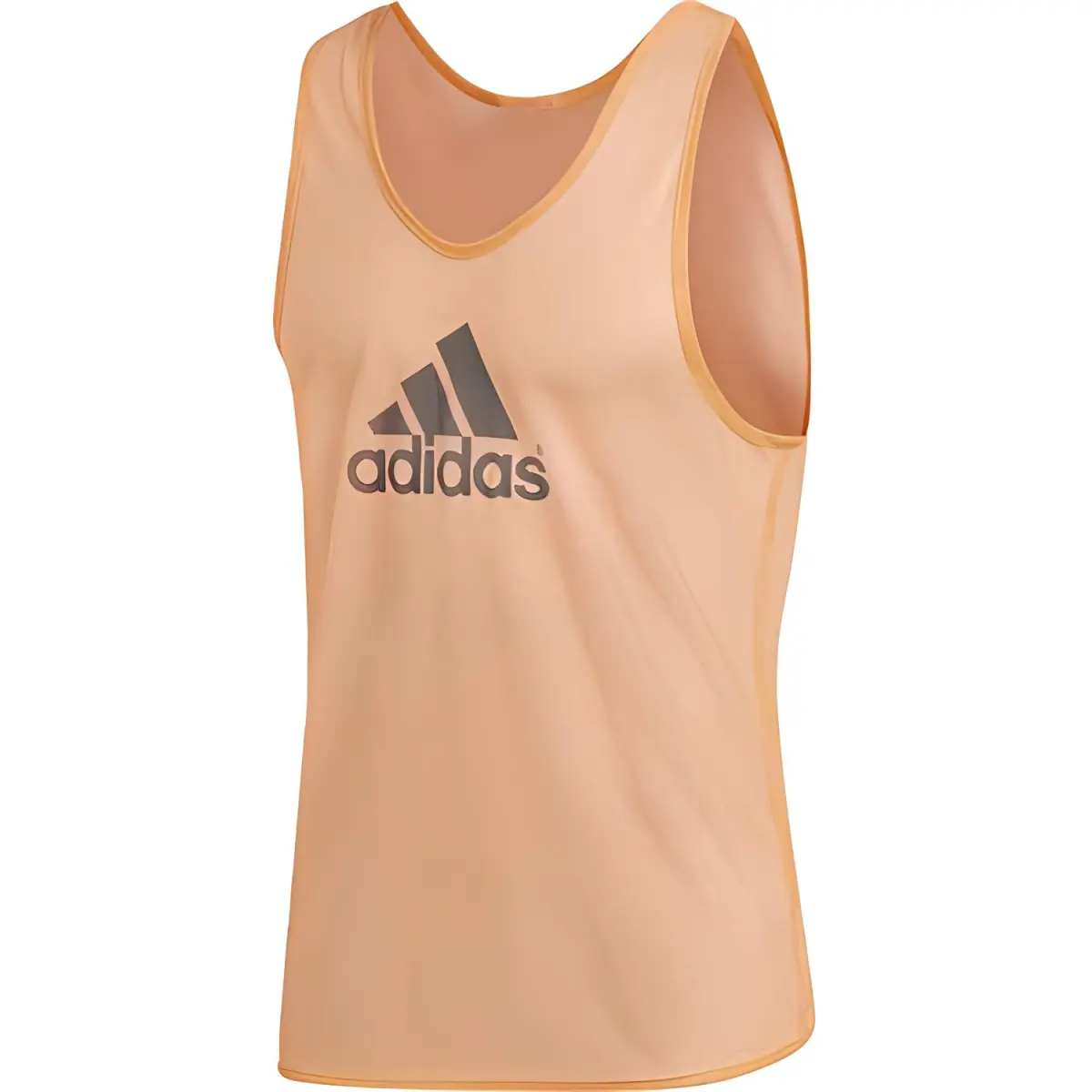 Adidas Tank Tops Men's Orange Crew Neck Moderate Straight Fit