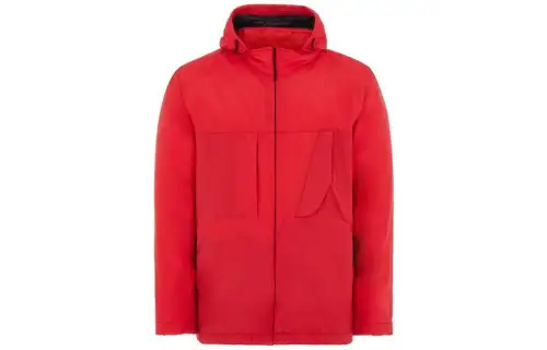 STONE ISLAND Jackets Men's Red Hooded Moderate Other