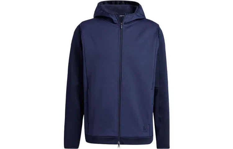 Adidas Jackets Men's Dark Blue Hooded Moderate Other