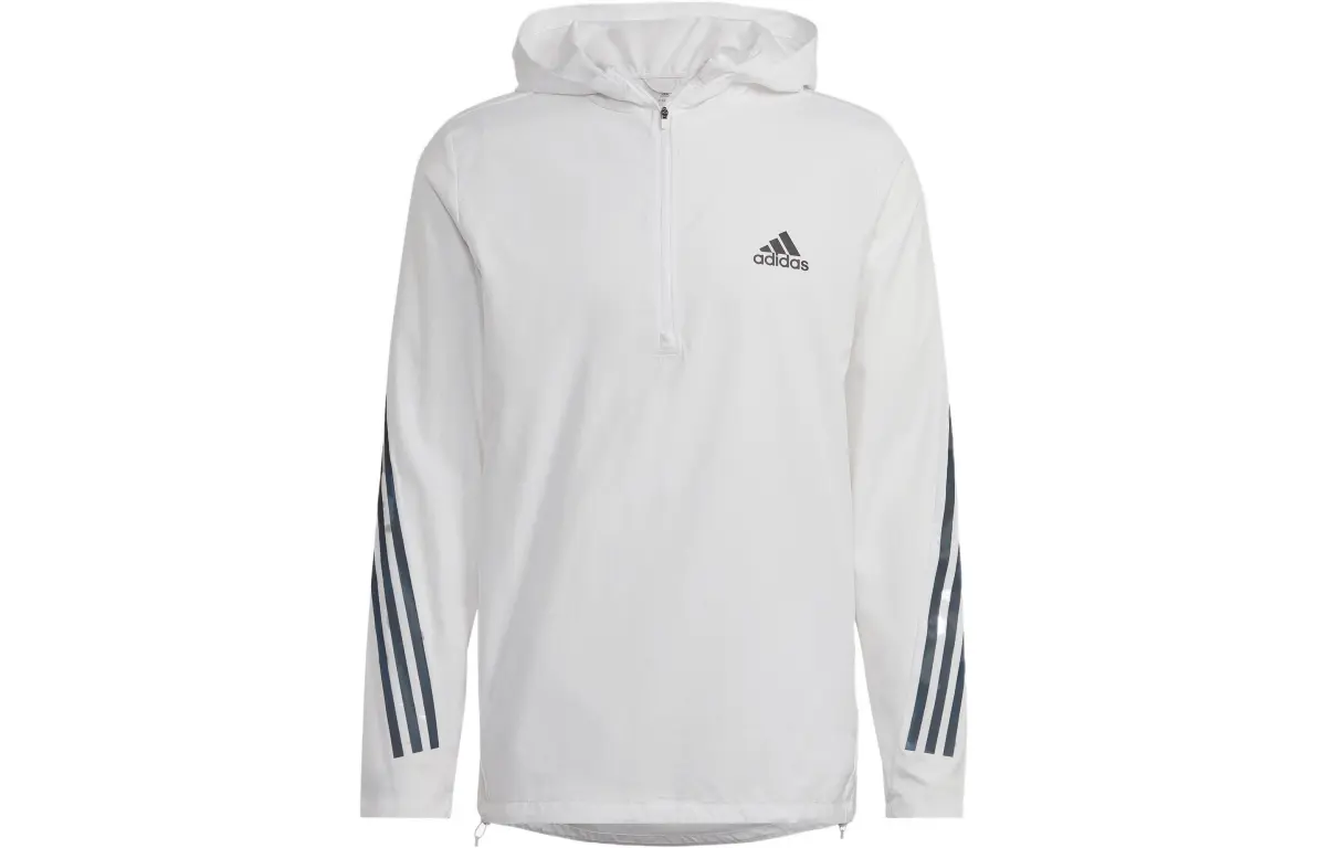 Adidas Jackets Men's White Hooded Moderate Other