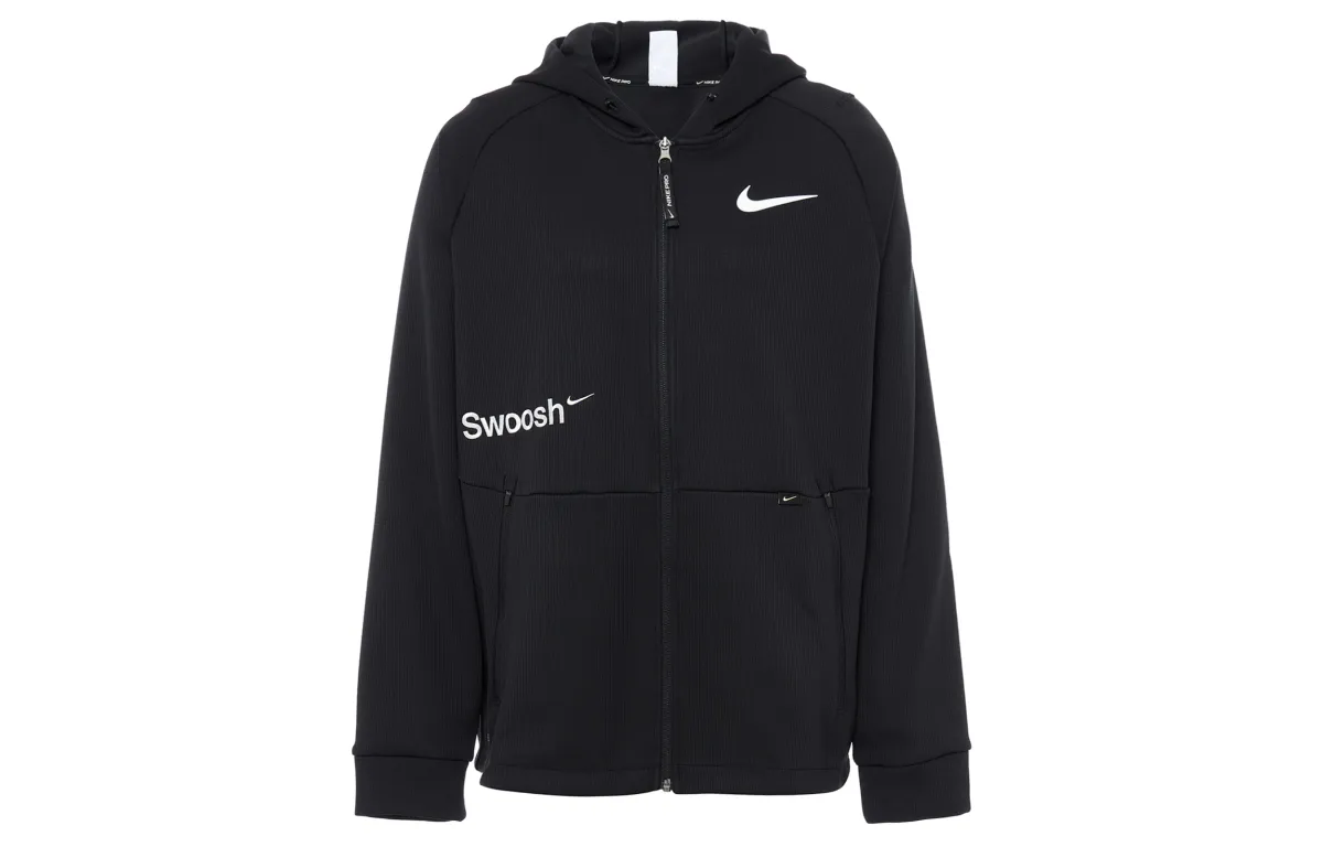 Nike Jackets Men's Black Hooded Moderate Soft Shell