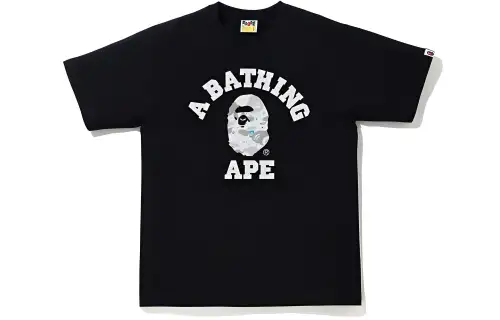 Bape Space Camo Print College Tee