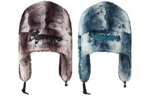 Supreme Faux Fur Hats & Caps Unisex Blue Green/Brown