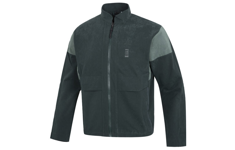 Adidas Jackets Men's Green Stand Collar Moderate Instructor
