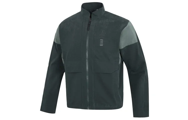 Adidas Jackets Men's Green Stand Collar Moderate Instructor