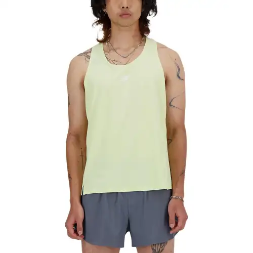 New Balance Athletics Racing SingletICEX Tank Top Men's Yellow