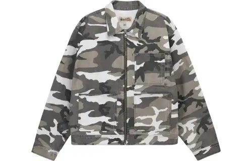 Stussy Camo Zip Work Jacket