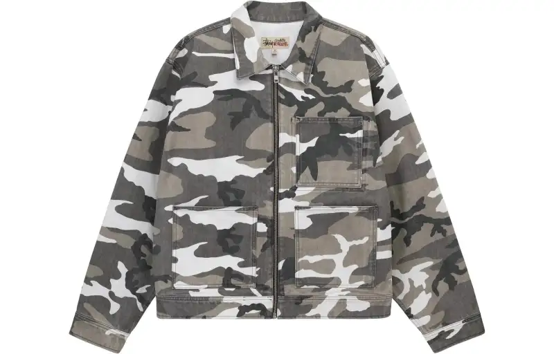 Stussy Camo Zip Work Jacket