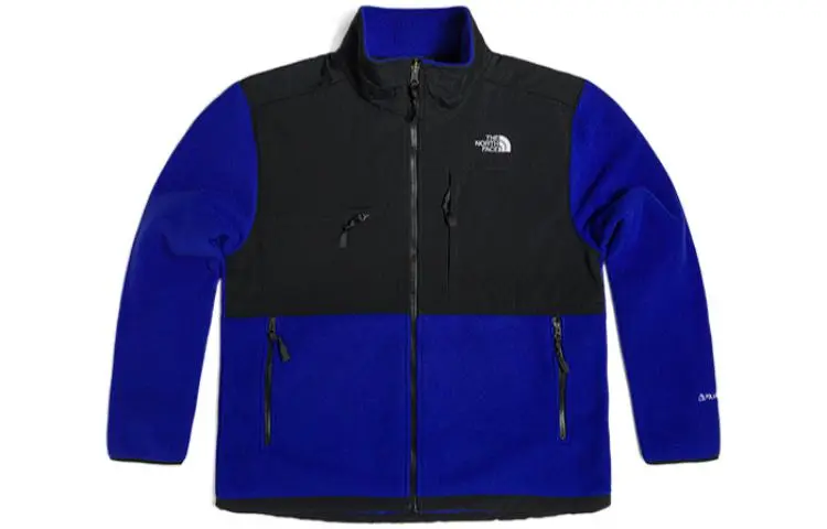 THE NORTH FACE Jackets Men's Blue Stand Collar Moderate Straight Fit
