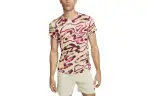 Nike T Shirts Men's Multicolor Crew Neck Moderate Straight Fit