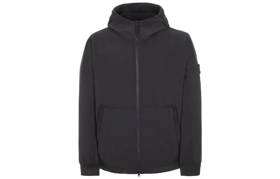 STONE ISLAND LIGHT SOFT SHELL R Jackets & Coats Men's Black