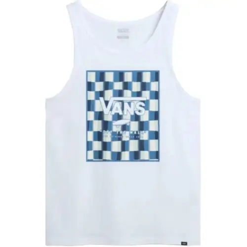 Vans Tank Tops Men's White Crew Neck Moderate