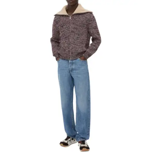 Bottega Veneta Cotton And Wool Cardigan Knitwear Men's Multicolor