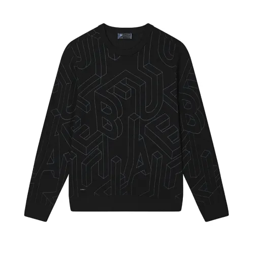 FILA Knitwear Men's Black Crew Neck Moderate
