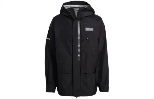 Adidas Originals Jackets Men's Black Hooded Moderate Other