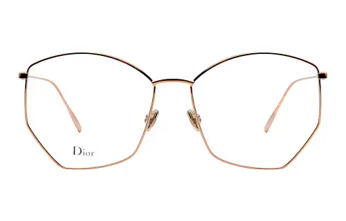 DIOR Prescription Glasses Women's Rose Gold